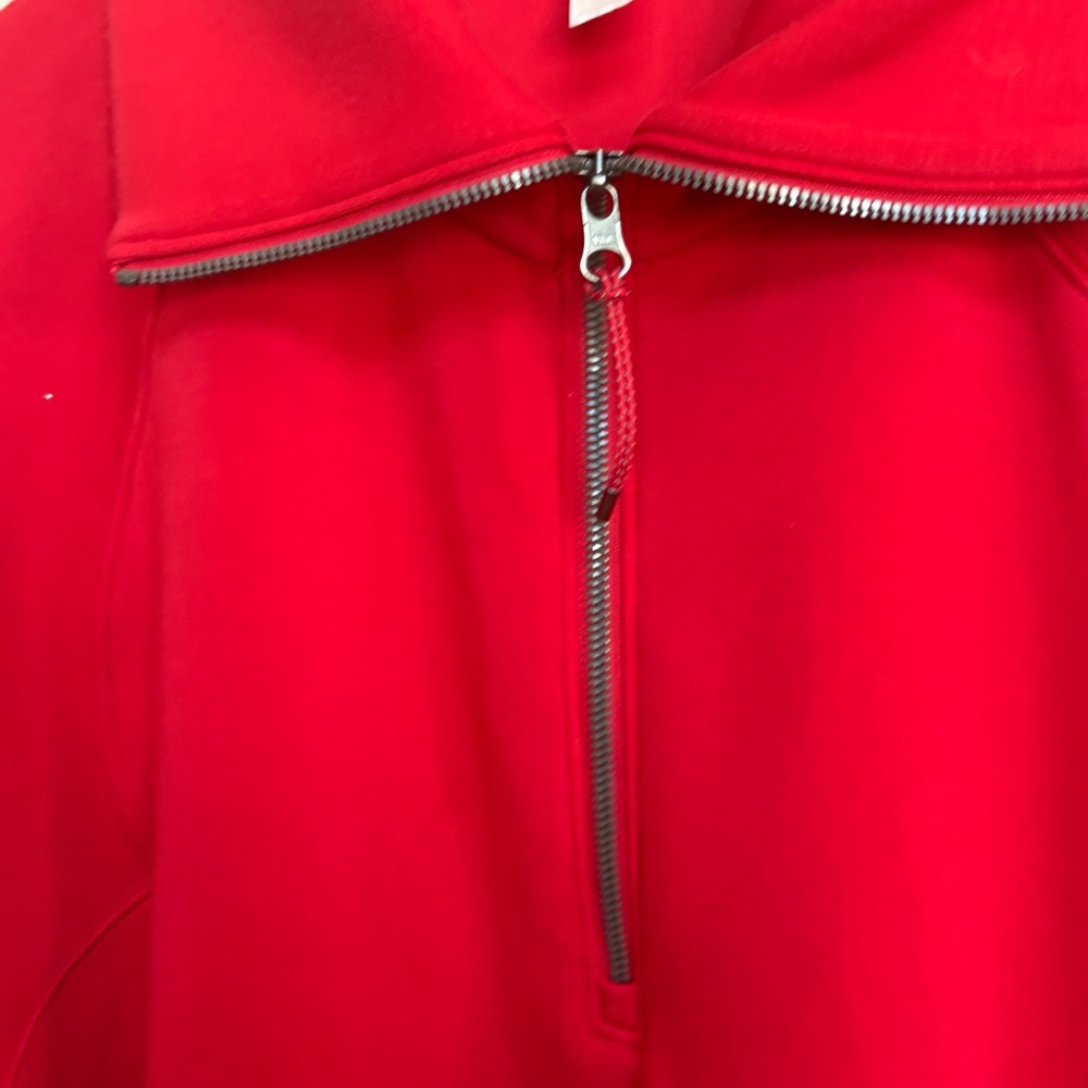 Spanx Airessentials Soft Red Half Zip Pullover Sc… - image 5